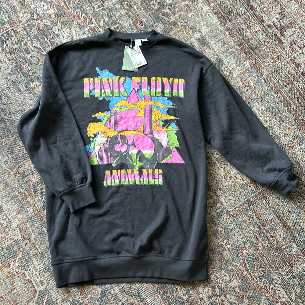 NWT Sweatshirt dress, Pink Floyd